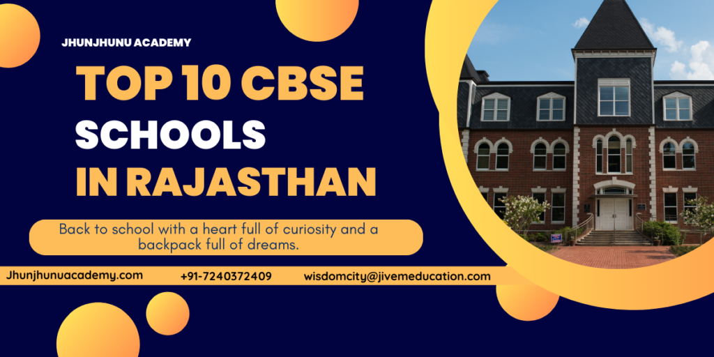 Top 10 CBSE Schools in Rajasthan