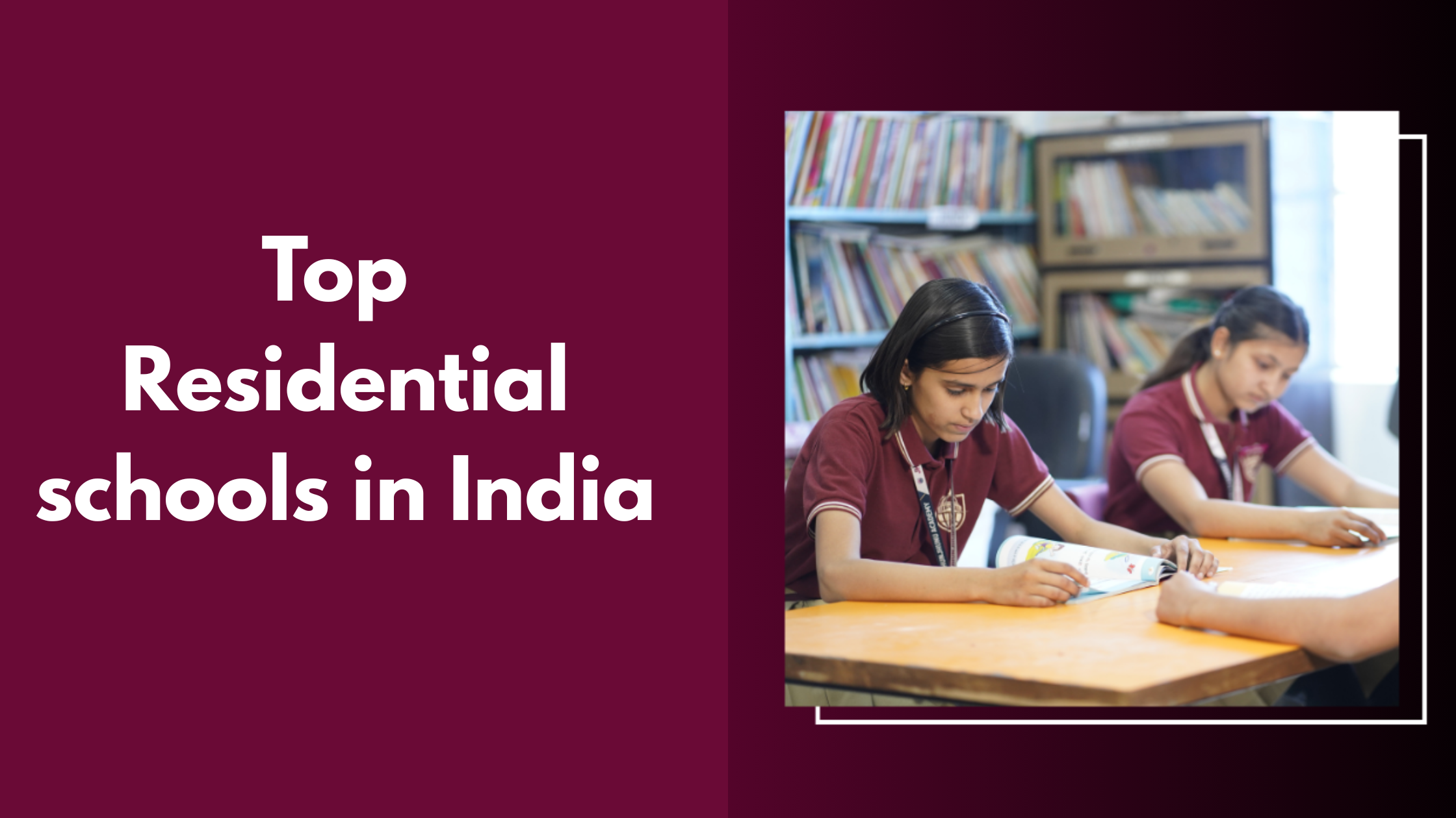 top residential schools in india